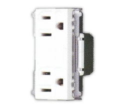 白色5.5mm2絞線用接地雙插座 WNF151236W